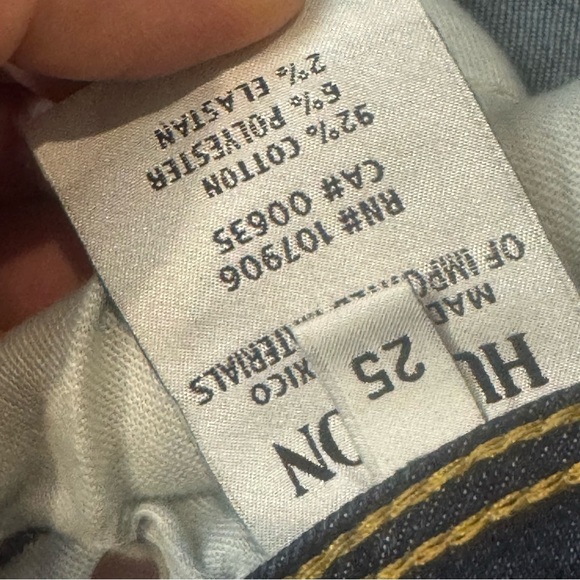 Hudson Jeans Dark Blue “Collin Flap Skinny Jeans” Color Vera - Picture 8 of 10